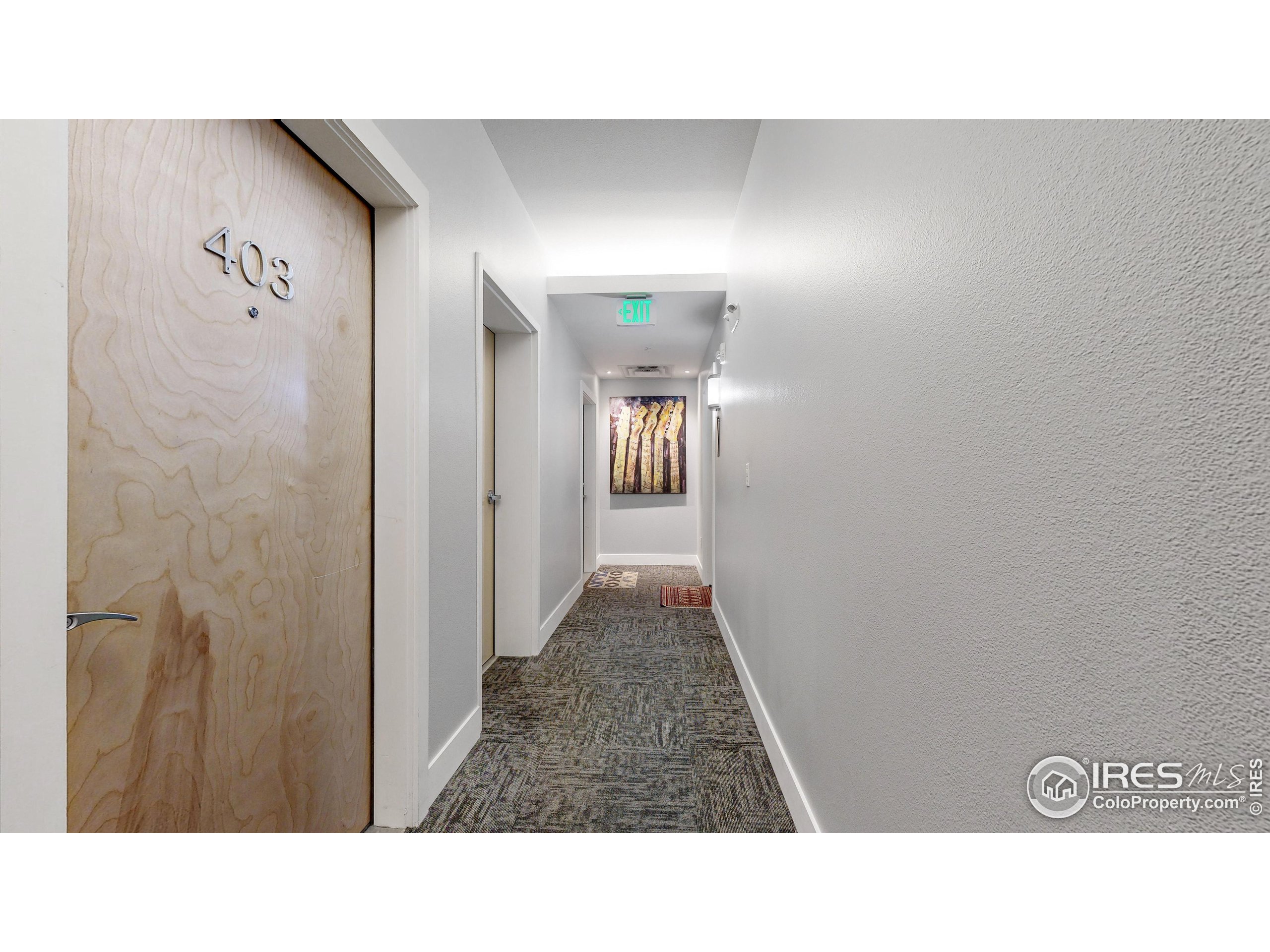 204 Maple Street, Unit 403 Fort Collins, CO 80521 - Photo 17 of 31 a black and white photo of a bathroom
