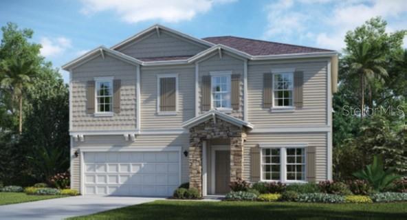 1770 Northwest 44th Court Road Ocala, FL 34482 - Photo 1 of 1 Artist rendering; illustration only; colors, features, and garage orientation may differ.