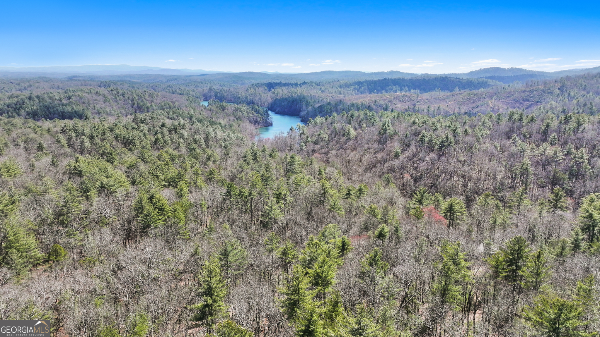a view of city and mountain