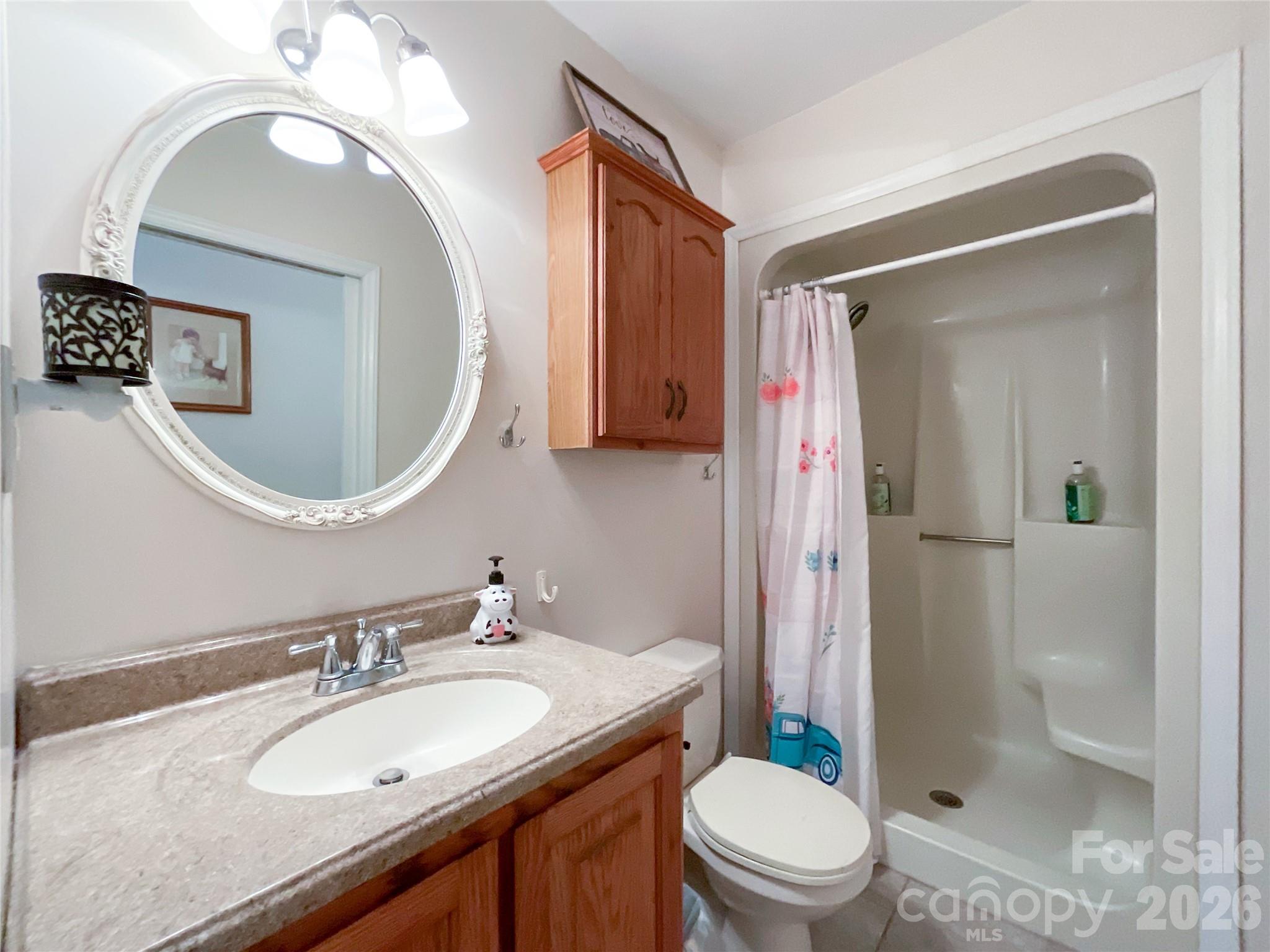7200 Nesbit Road Waxhaw, NC 28173 - Photo 19 of 46 a bathroom with a sink a toilet and shower