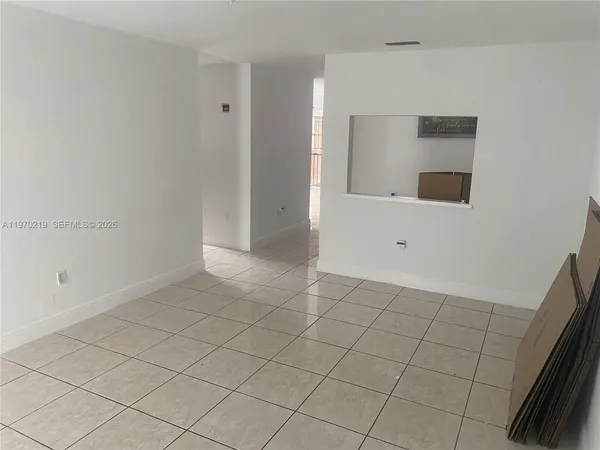 a view of an empty room