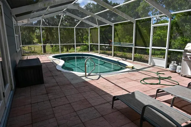 a view of a house with a patio