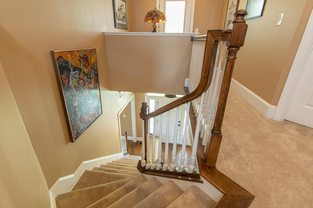 5738 North Fork Road Elliston, VA 24087 - Photo 42 of 77 a view of a hallway with staircase
