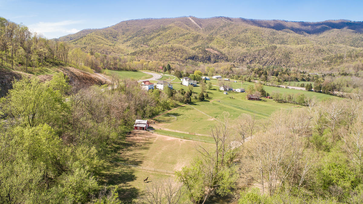 5738 North Fork Road Elliston, VA 24087 - Photo 68 of 77 a view of residential houses with outdoor space and trees