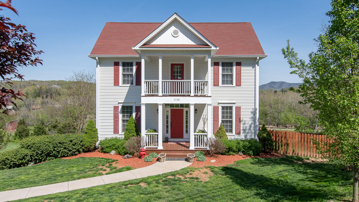 5738 North Fork Road Elliston, VA 24087 - Photo 7 of 77 a front view of a house with a yard and porch