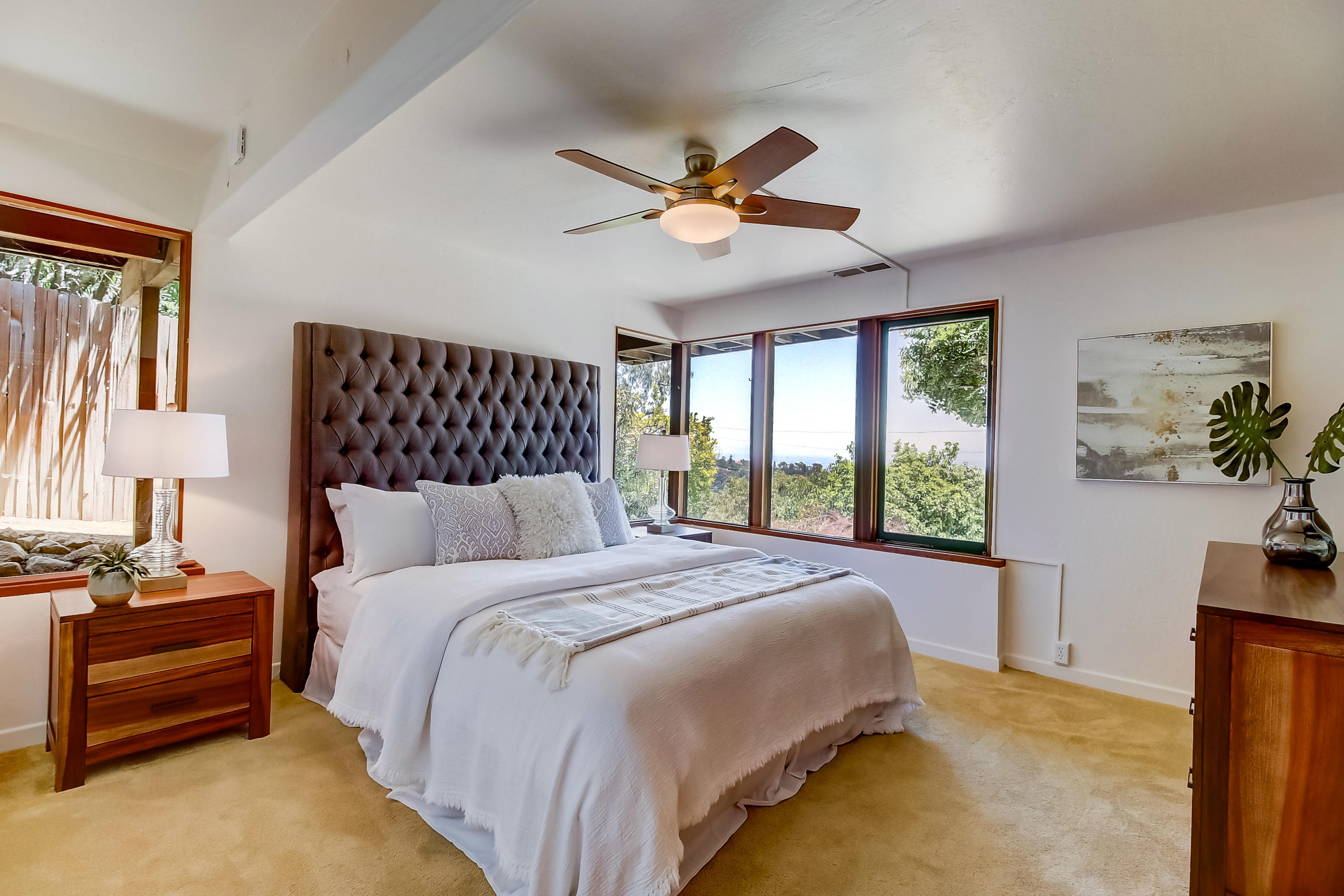 971 Cheltenham Road Santa Barbara, CA 93105 - Photo 12 of 40 Master bedroom with view