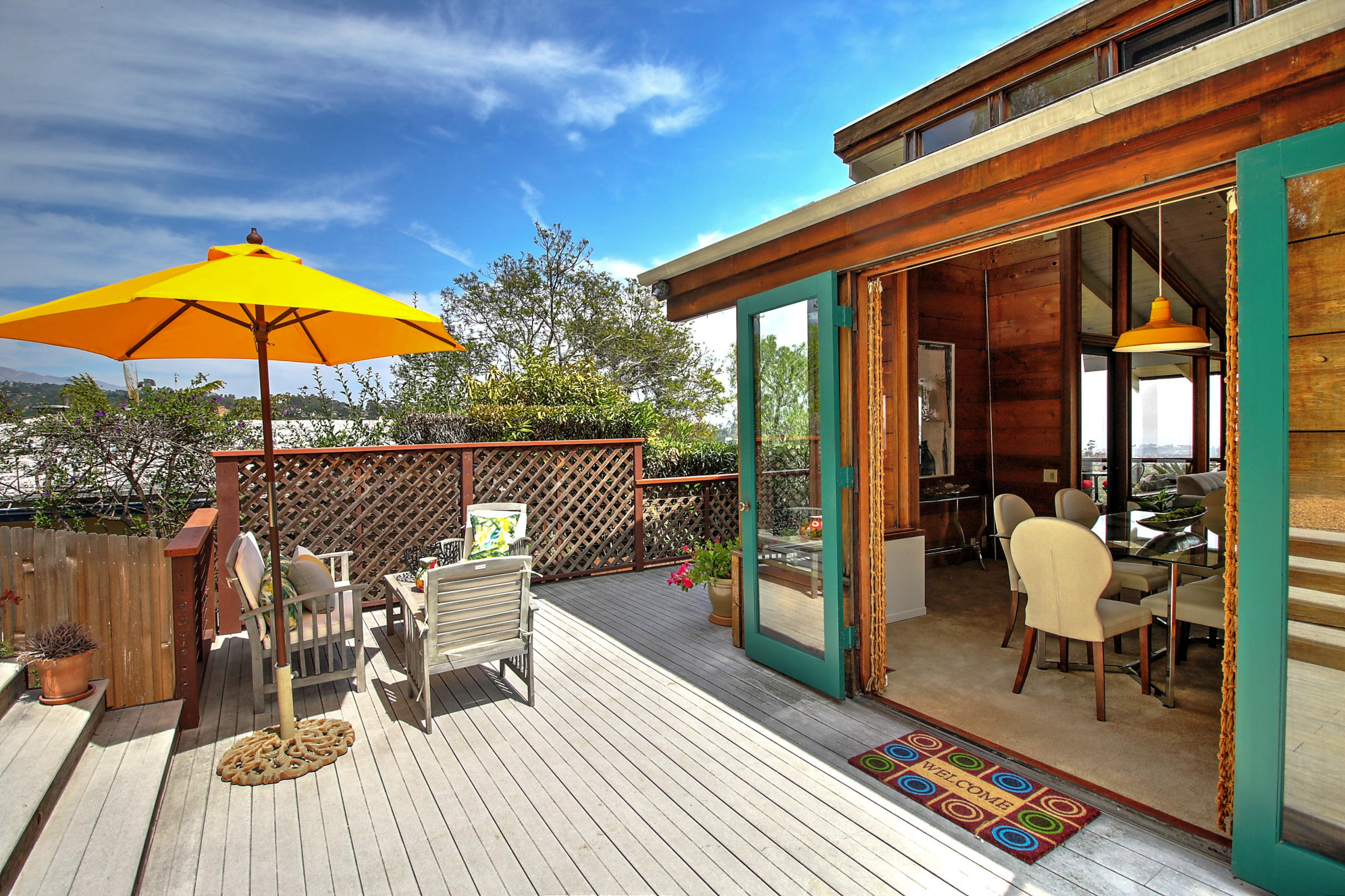 971 Cheltenham Road Santa Barbara, CA 93105 - Photo 28 of 40 Back deck and dining room