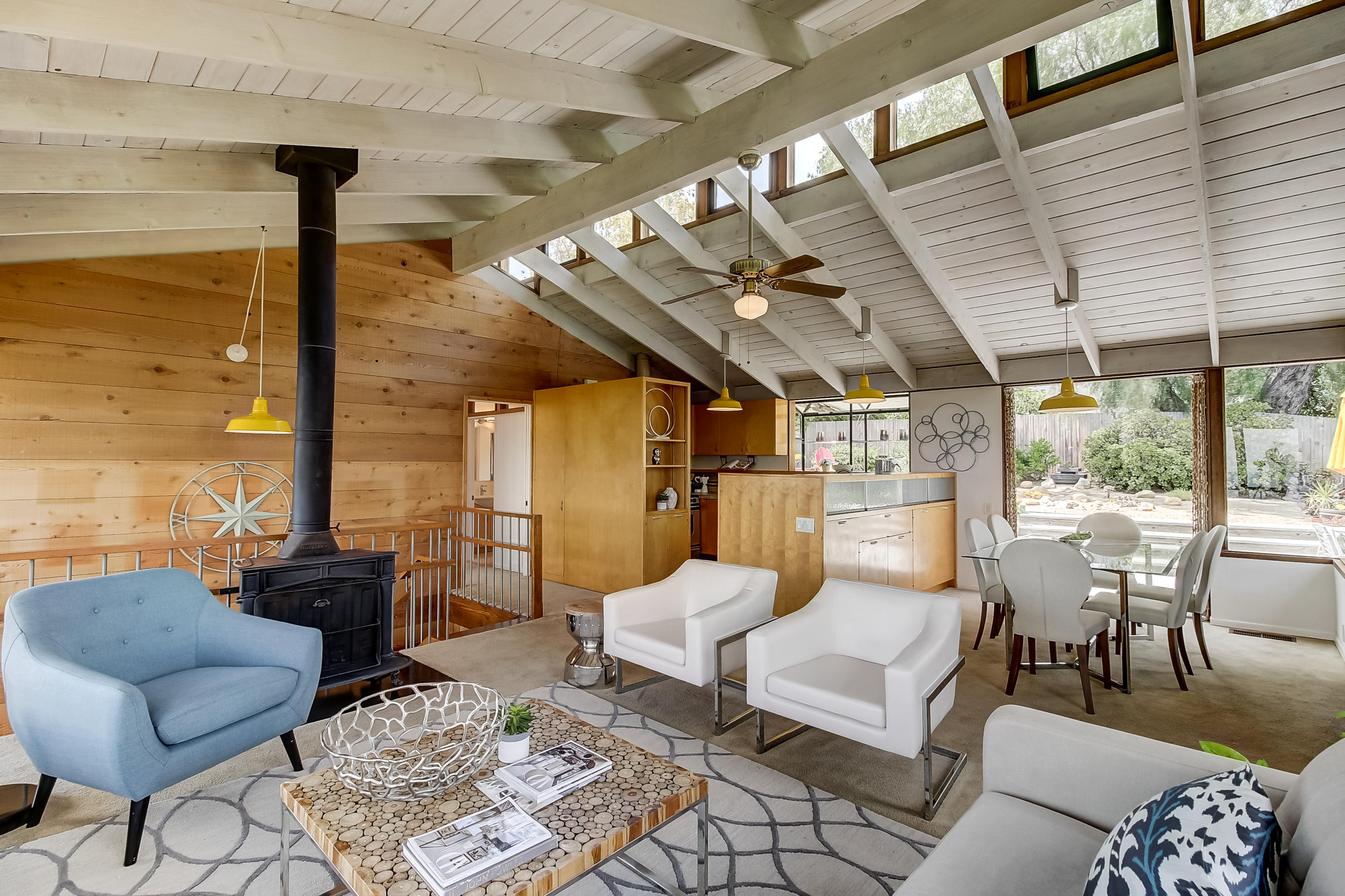 971 Cheltenham Road Santa Barbara, CA 93105 - Photo 32 of 40 Living room and dining room