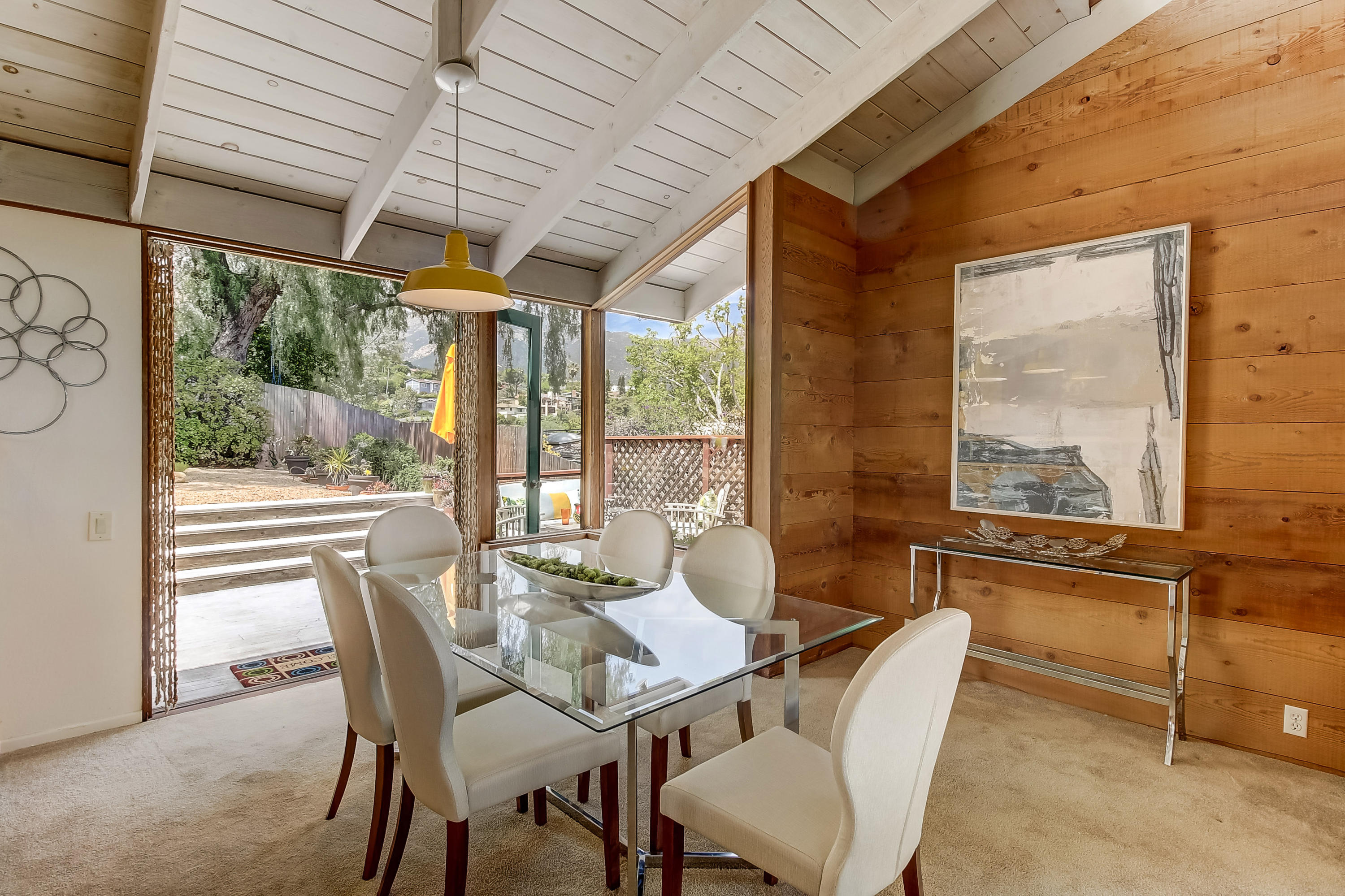 971 Cheltenham Road Santa Barbara, CA 93105 - Photo 33 of 40 Dining room with mountain view