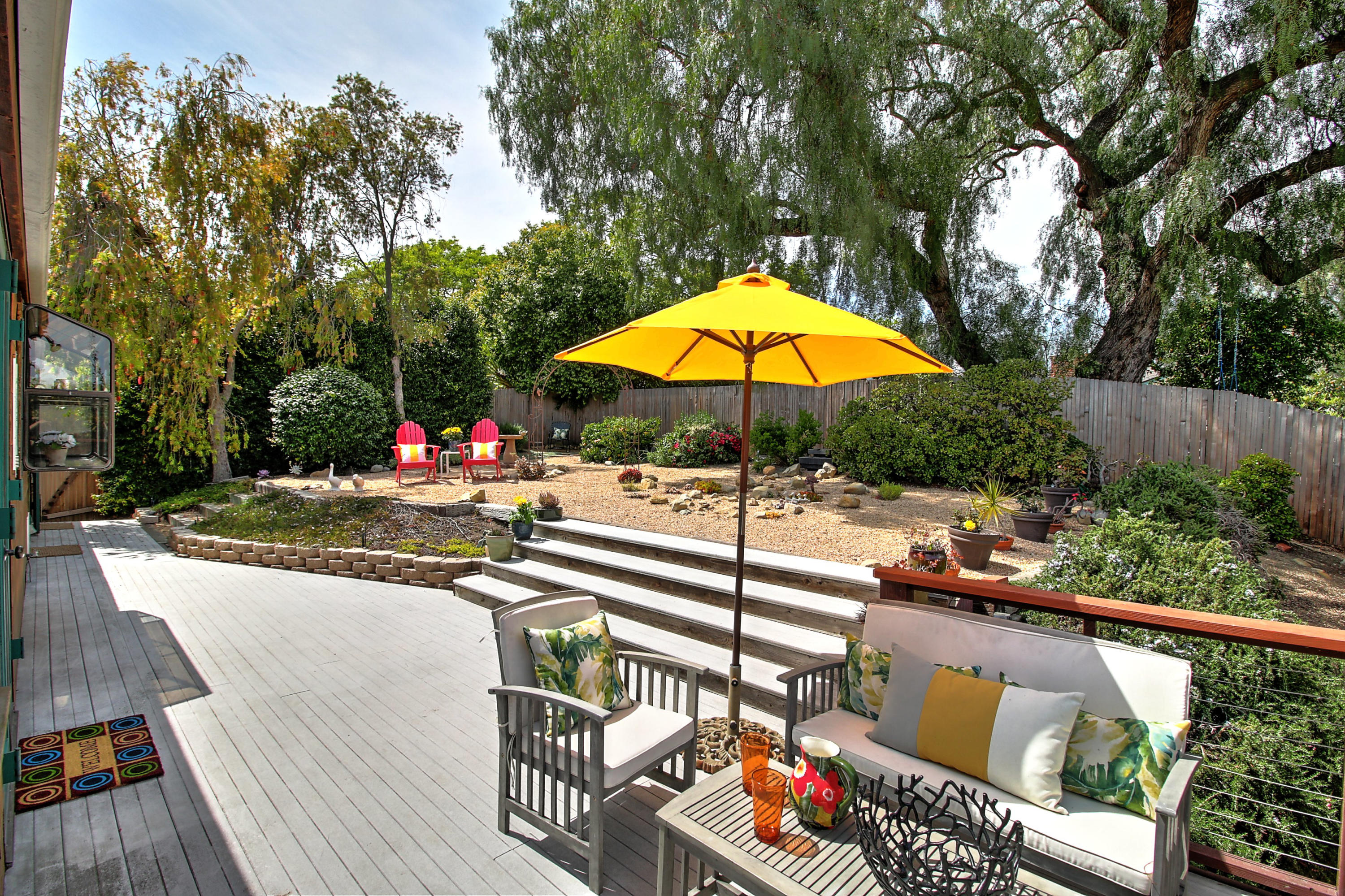 971 Cheltenham Road Santa Barbara, CA 93105 - Photo 10 of 40 Back deck and backyard