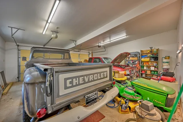 a view of gym equipment and children play room