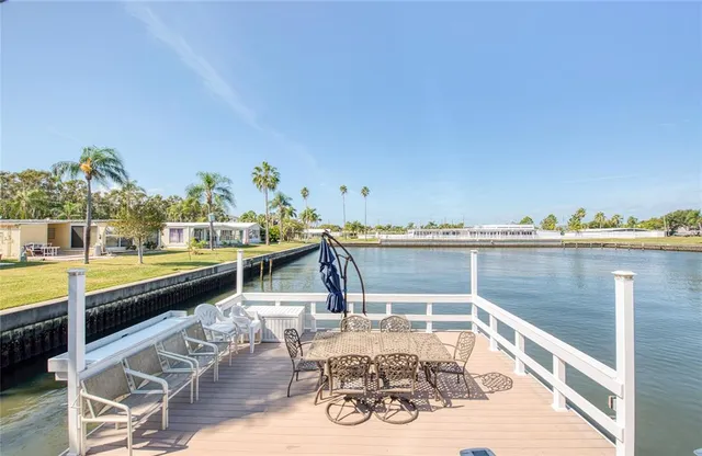 a view of a lake from a balcony