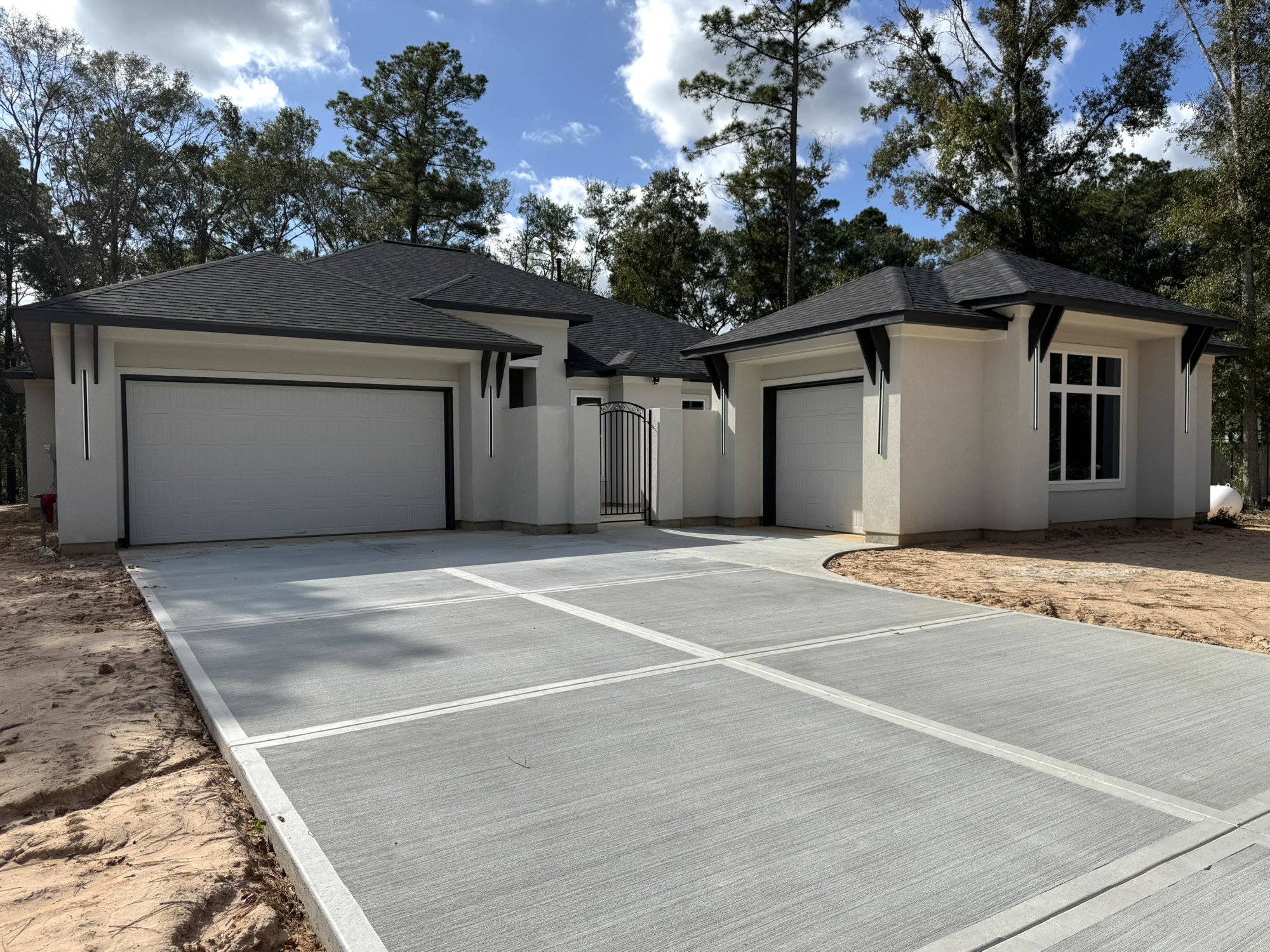 a house with a outdoor space