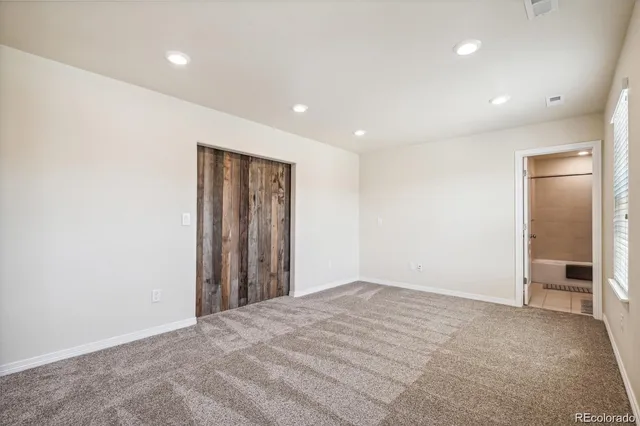 a view of an empty room