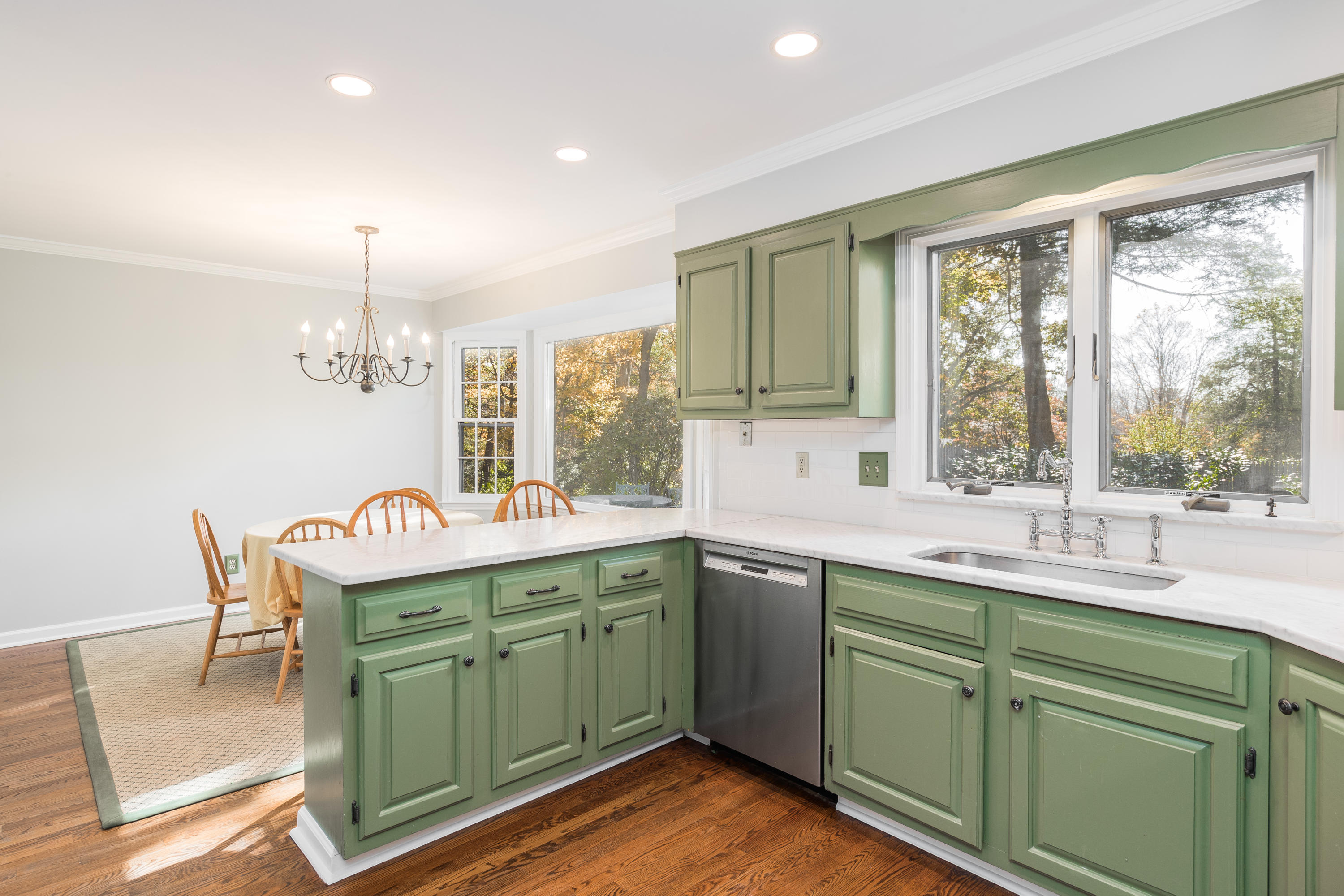 21 Barringer Road Darien, CT 06820 - Photo 15 of 34 a kitchen with a sink and window