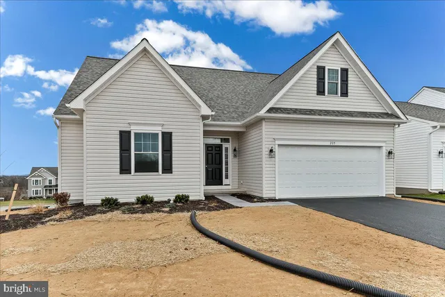 a front view of house