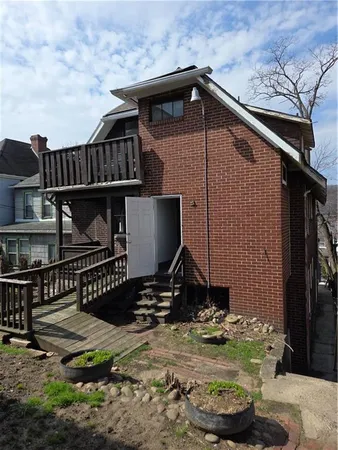 a backyard of a house