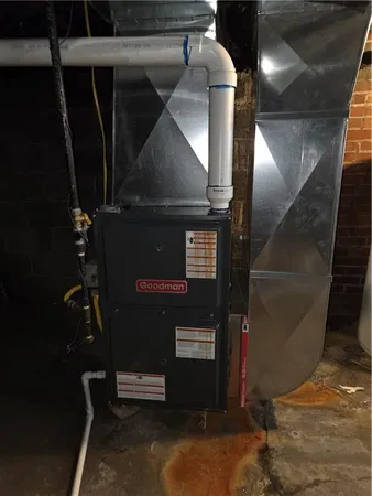 a close view of water heater