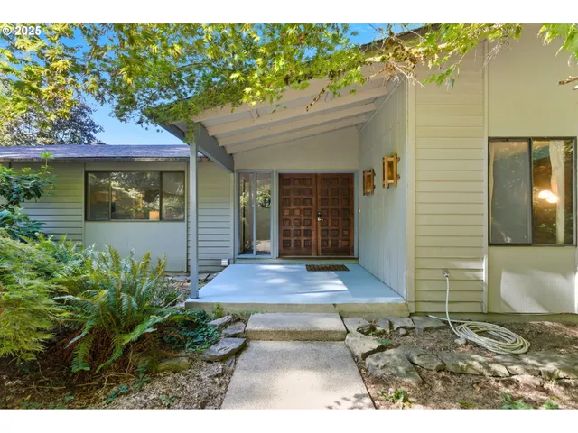 a front view of a house