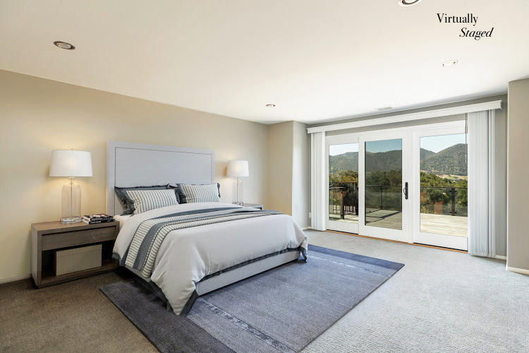 705 Mesa Drive Solvang, CA 93463 - Photo 10 of 22 a bedroom with a large bed and a window