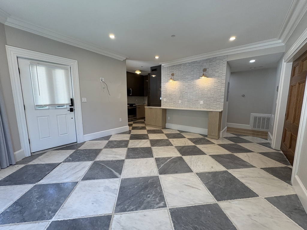 15 Lanark Road, Unit G Brookline, MA 02445 - Photo 11 of 30 a view of a black and white checkered floor