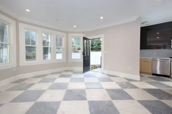 a view of a entryway of a house