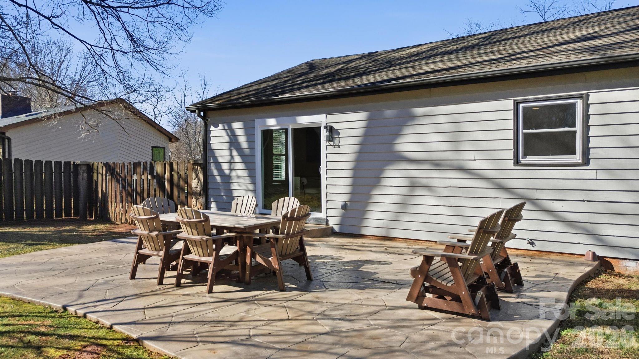 21326 Sandy Cove Road Cornelius, NC 28031 - Photo 18 of 21 a view of a dinning table and chairs in the patio