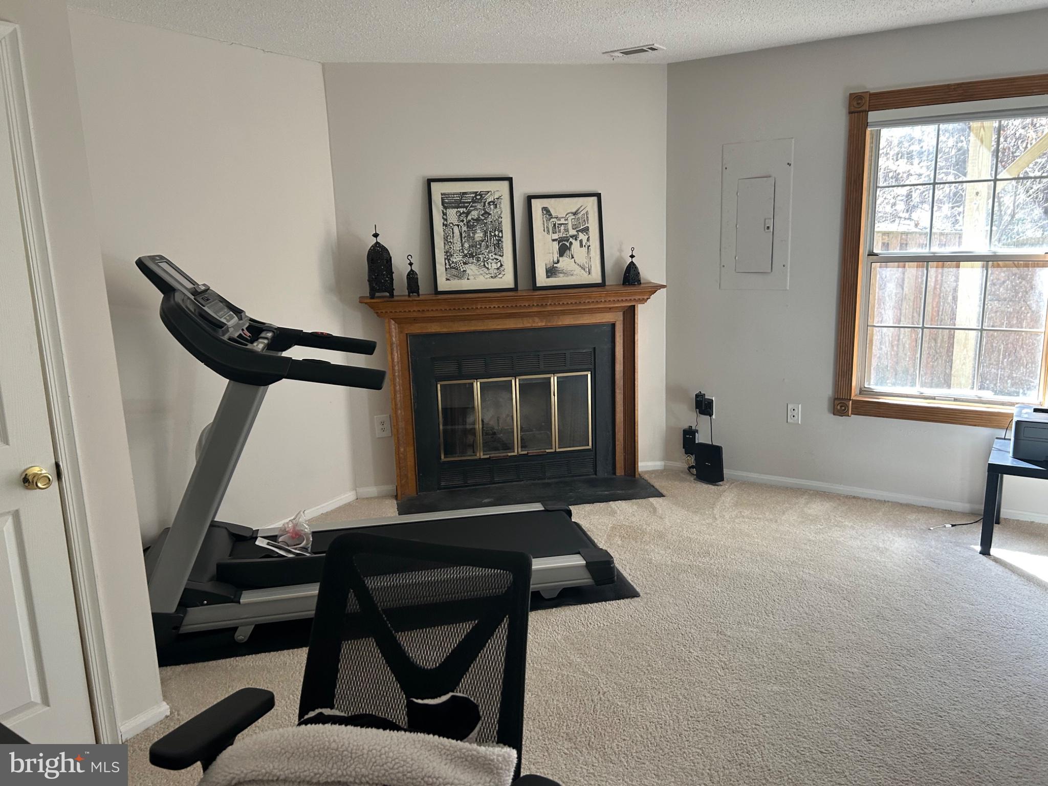 5833 Pin Oak Commons Court Burke, VA 22015 - Photo 14 of 15 a living room with furniture and a fireplace