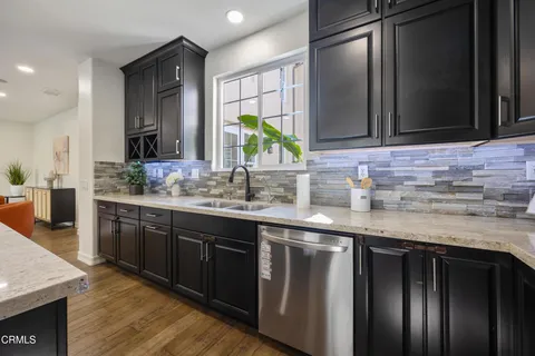 a view of balcony with furniture