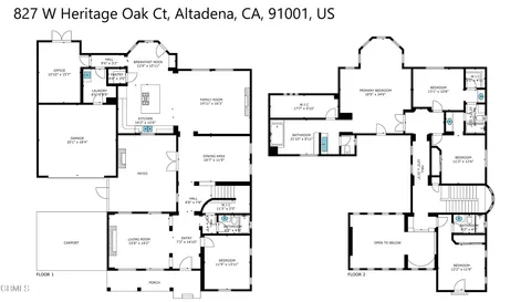 $1,998,800 | 827 West Heritage Oak Court, Altadena, CA 91001