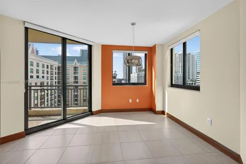 a view of a hallway with closet area