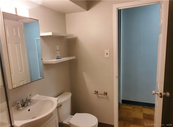 a bathroom with a sink and a toilet