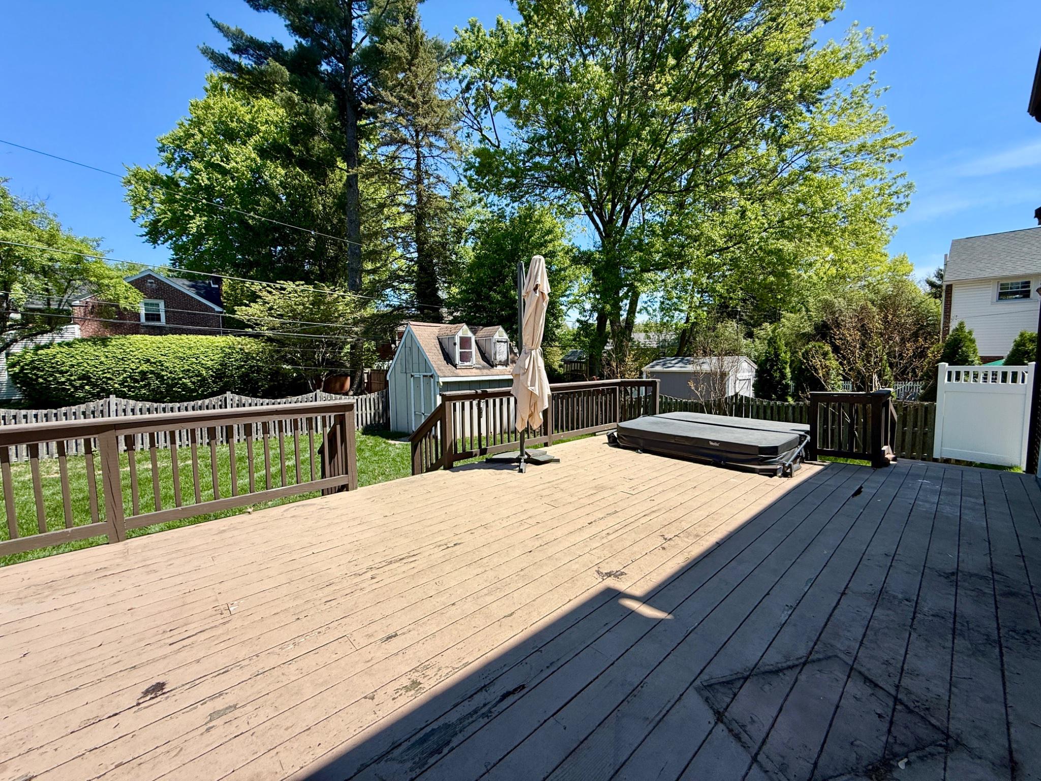 418 East Country Club Lane Wallingford, PA 19086 - Photo 47 of 59 Wood deck with hot tub