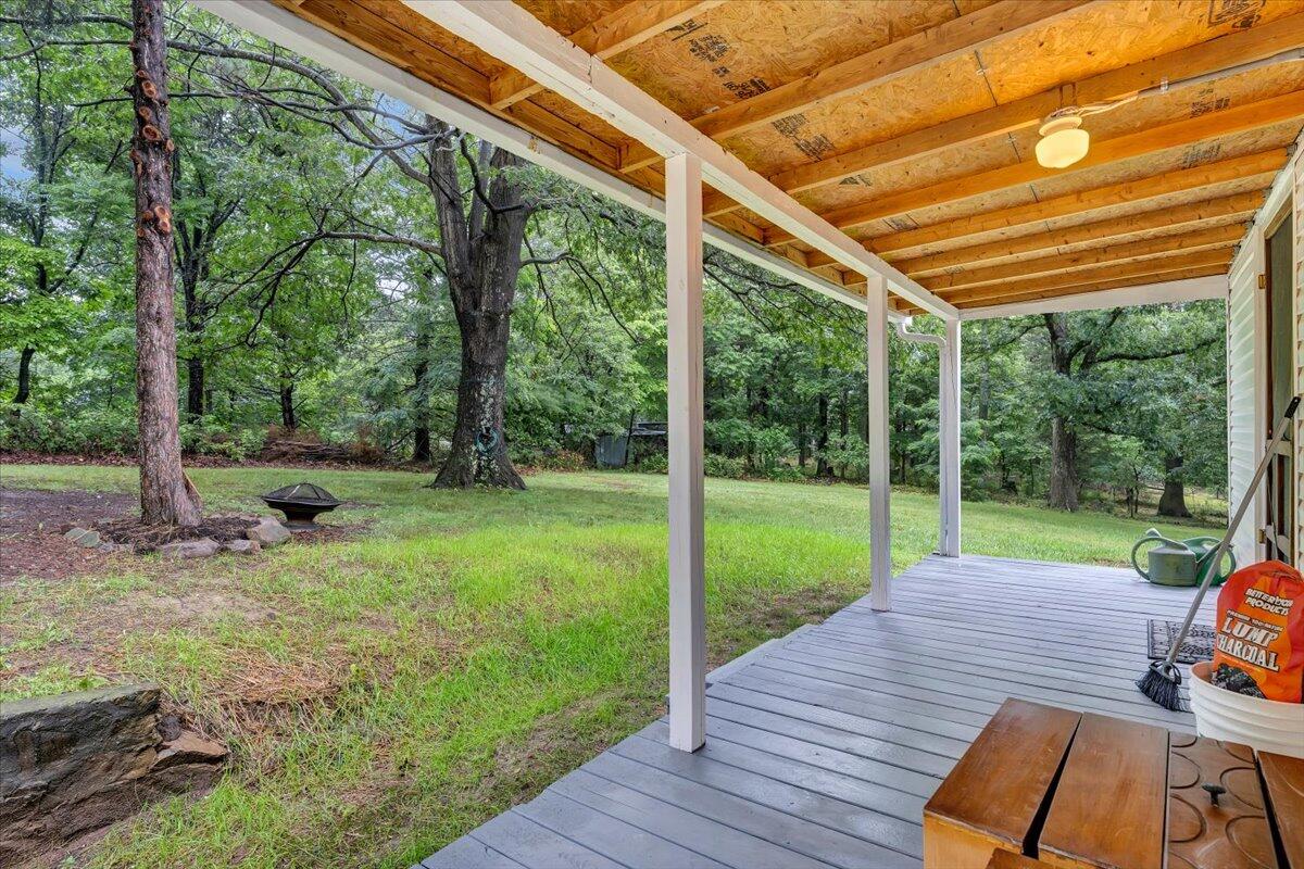 4393 Daugherty Road Salem, VA 24153 - Photo 17 of 24 a view of backyard with green space and porch