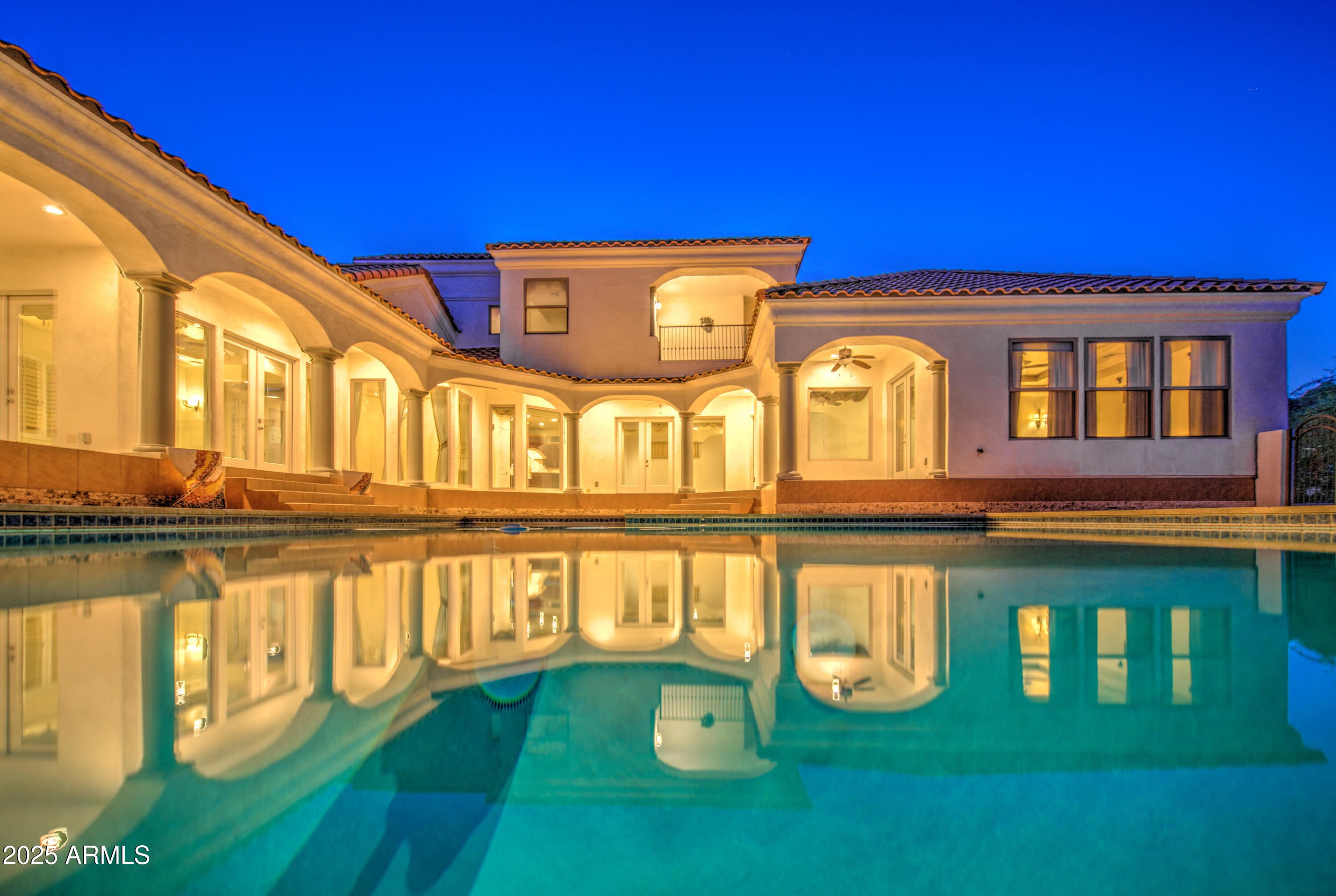 5238 North Explorer Road Apache Junction, AZ 85119 - Photo 101 of 109 a blue swimming pool with outdoor seating and yard