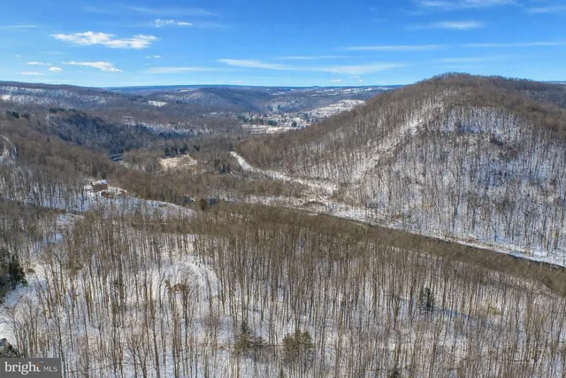 a view of city and mountain
