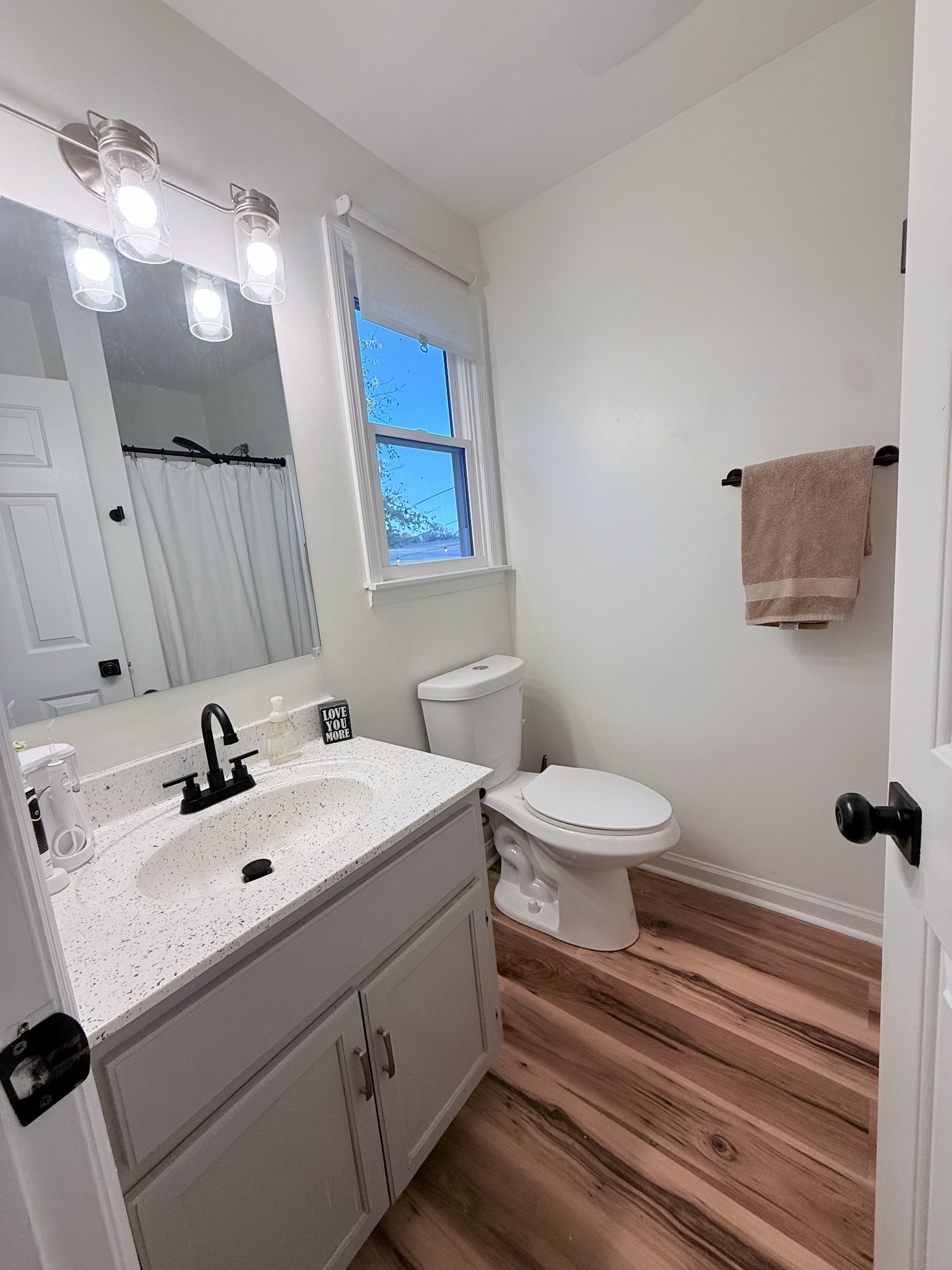 6023 Wayman Dunn Road Springfield, TN 37172 - Photo 27 of 38 a bathroom with a sink a toilet and mirror