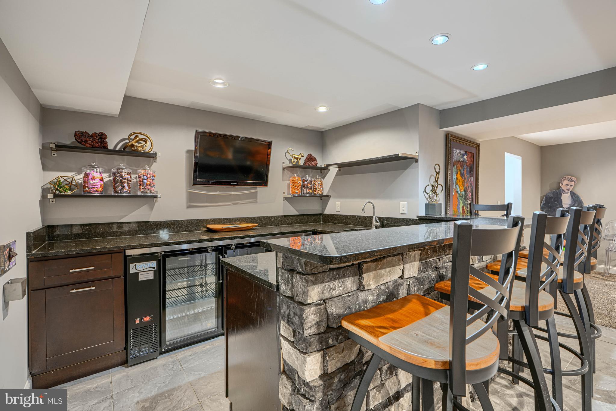 1001 Kirkcolm Road Towson, MD 21286 - Photo 62 of 86 Bar with brand new fridges built in to cabinets