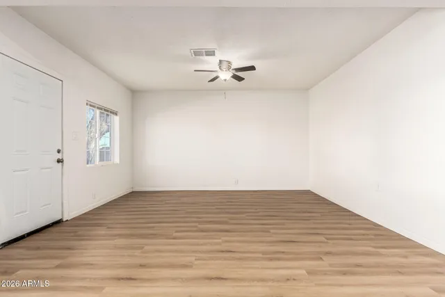 wooden floor in an empty room