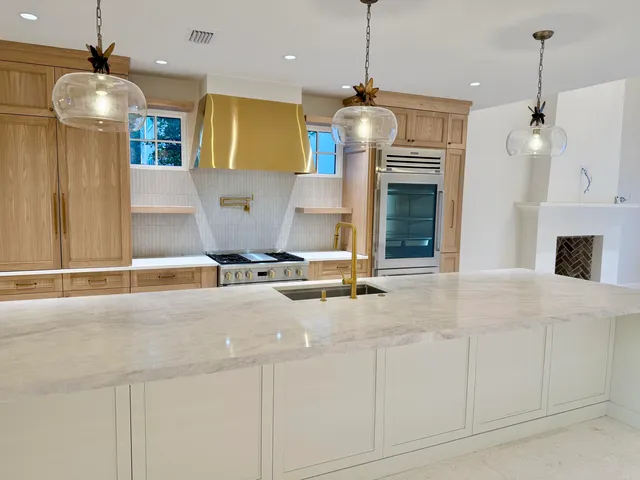 a view of gallery with wooden floor