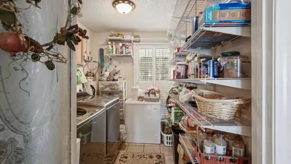 a close view of closet