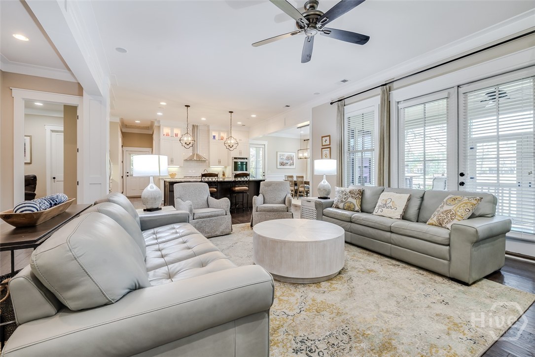 36 Oldfield Village Road Bluffton, SC 29909 - Photo 8 of 64 Open living room with doors to screened porch