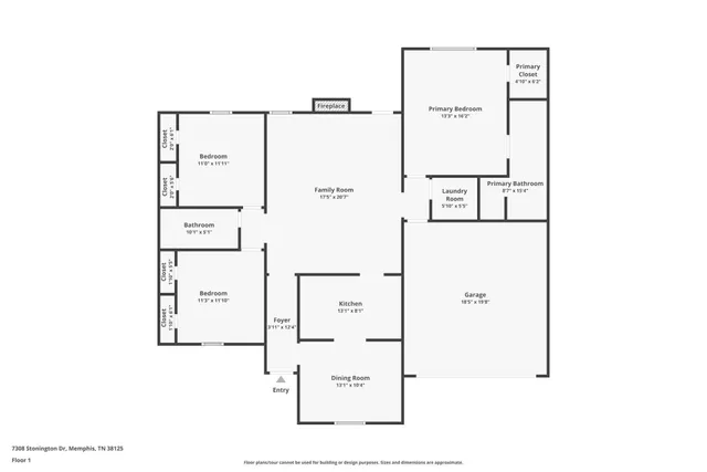 $1,945 | 7308 Stonington Drive, Memphis, TN 38125