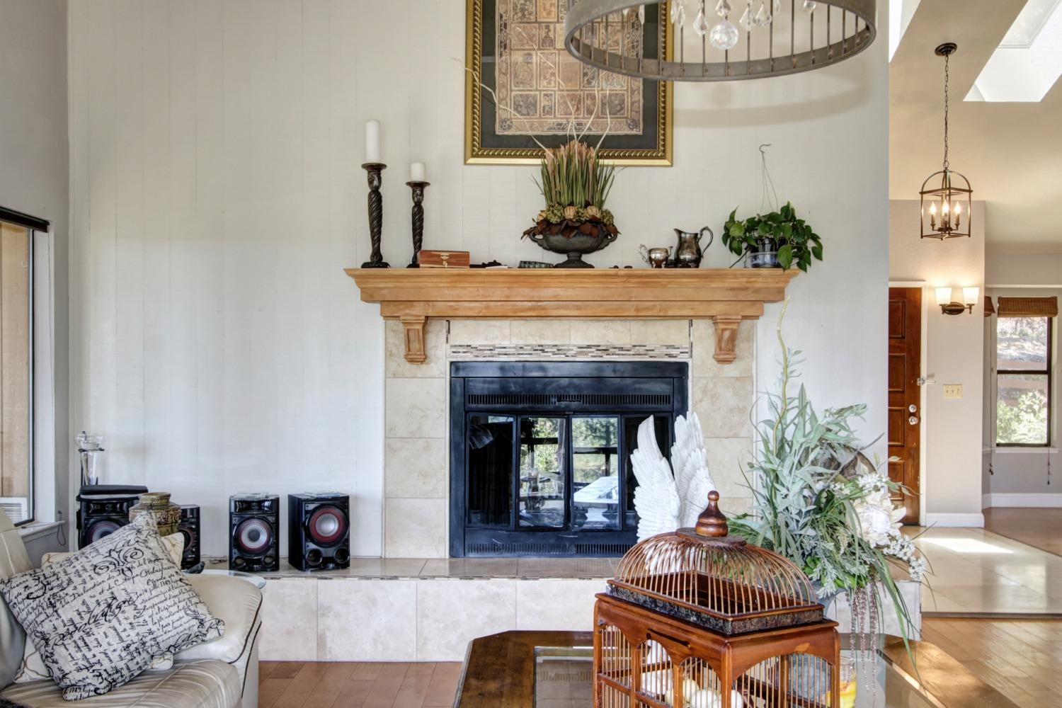 18119 Norlene Way Grass Valley, CA 95949 - Photo 15 of 93 a living room with furniture and a fireplace