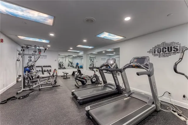 a view of a garden with a tree