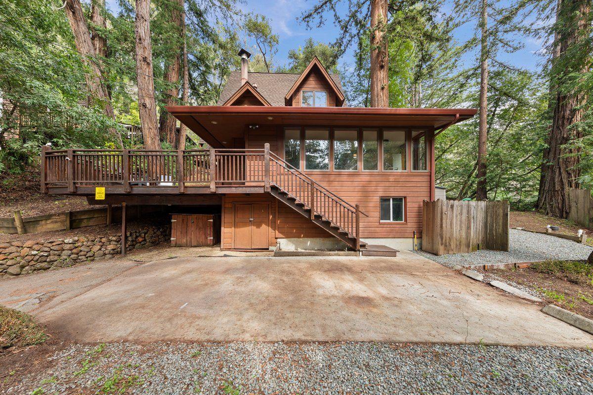 1 Memory Lane La Honda, CA 94020 - Photo 1 of 1 a view of a house with a wooden deck