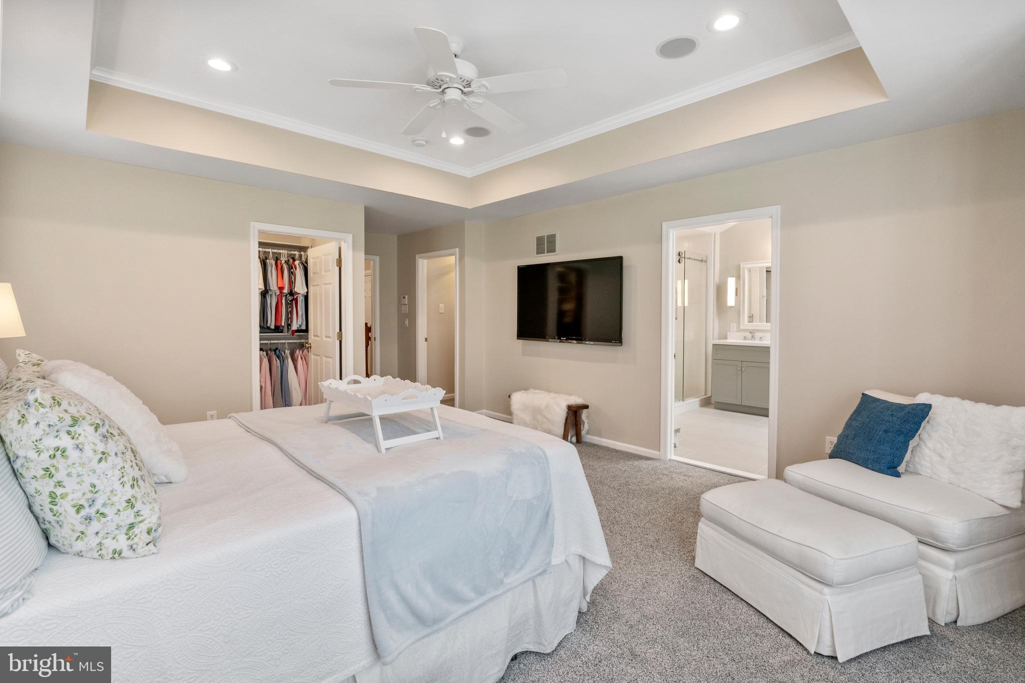 285 Cherry Lane Kennett Square, PA 19348 - Photo 28 of 38 a bedroom with a bed and a flat screen tv