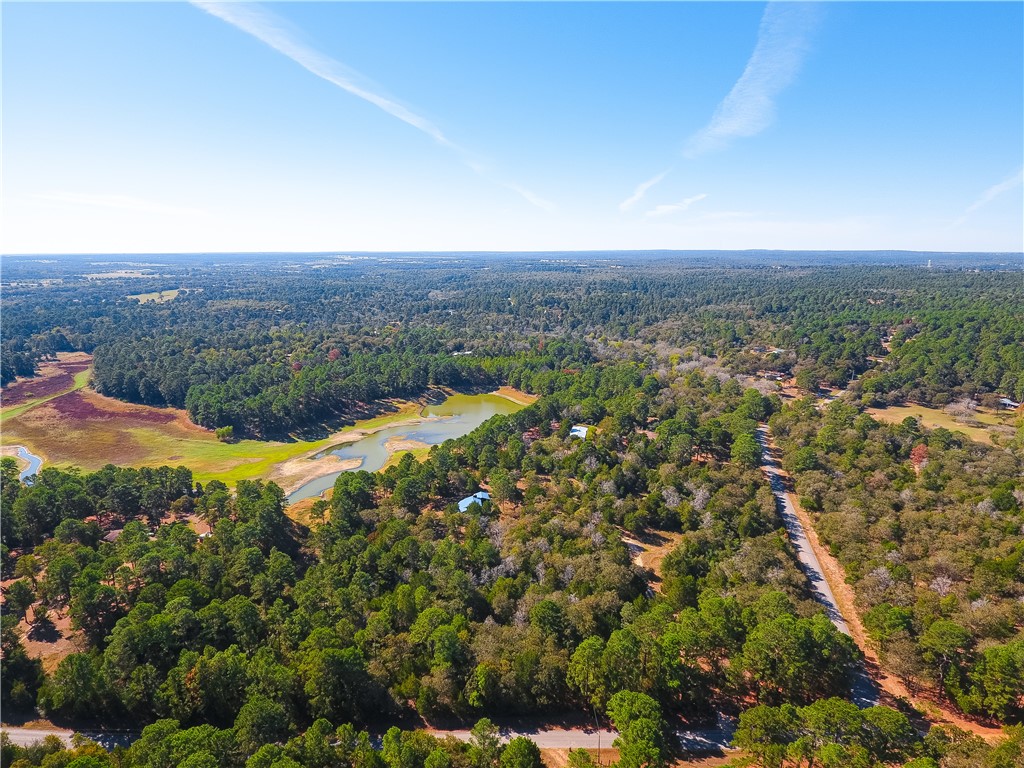 an aerial view of residential house and outdoor space