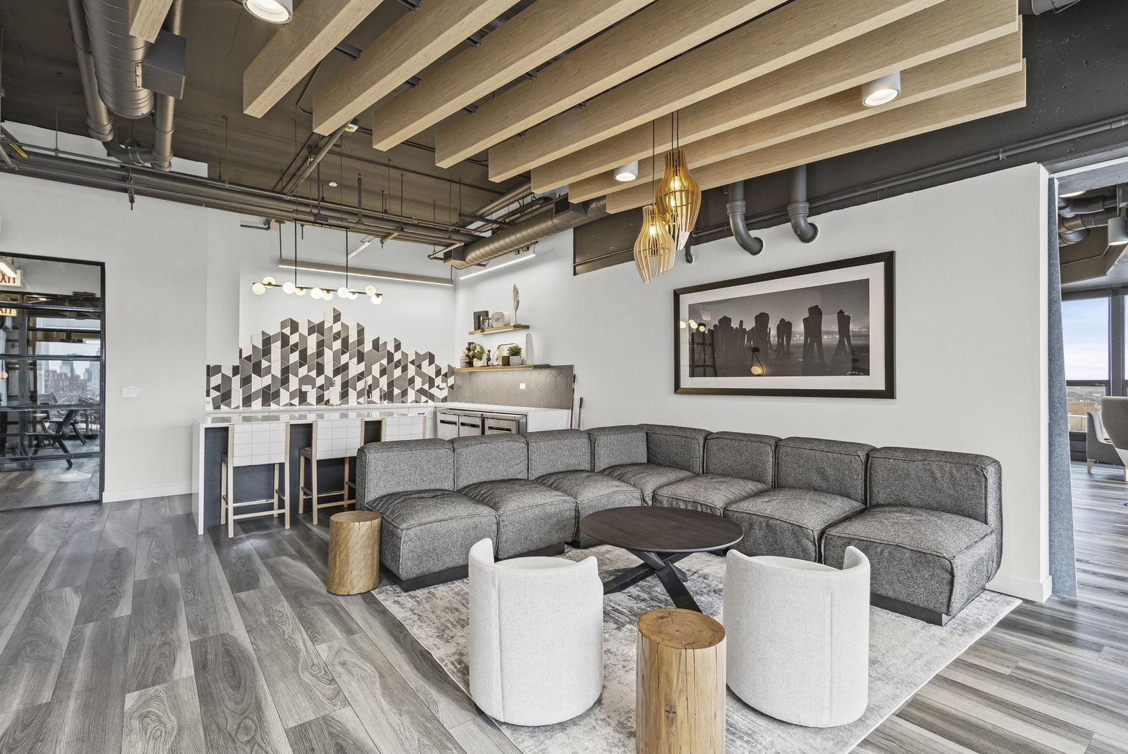 1530 South State Street, Unit 431 Chicago, IL 60605 - Photo 14 of 15 a living room with furniture and wooden floor