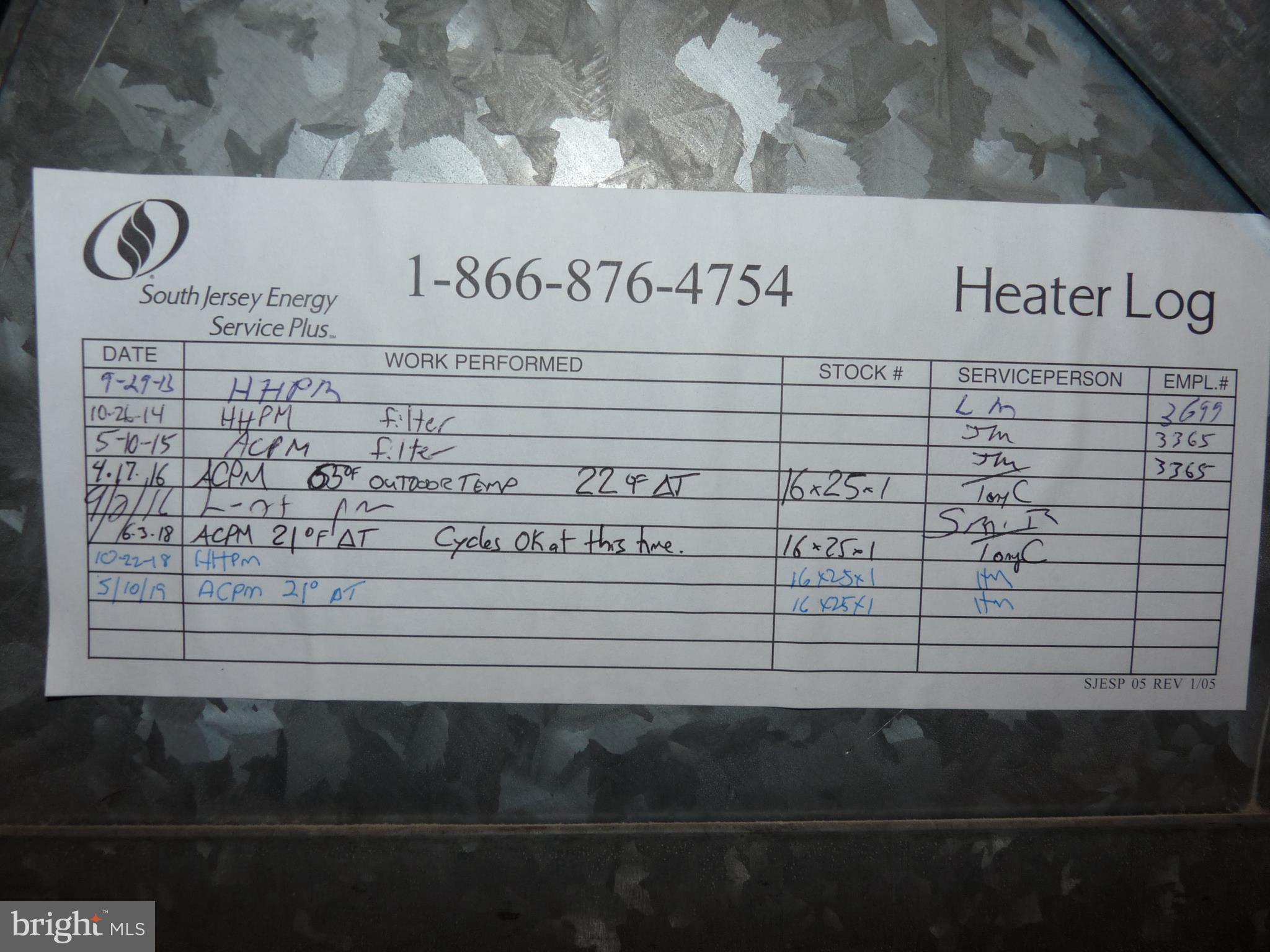 30 Birch Road Clementon, NJ 08021 - Photo 21 of 22 Heater service records